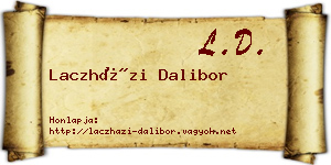 Laczházi Dalibor névjegykártya